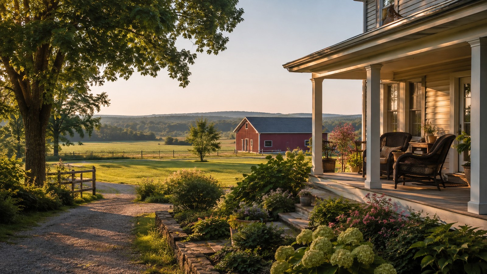 Farm country living: what life is really like around open fields and acreage in a realistic home setting