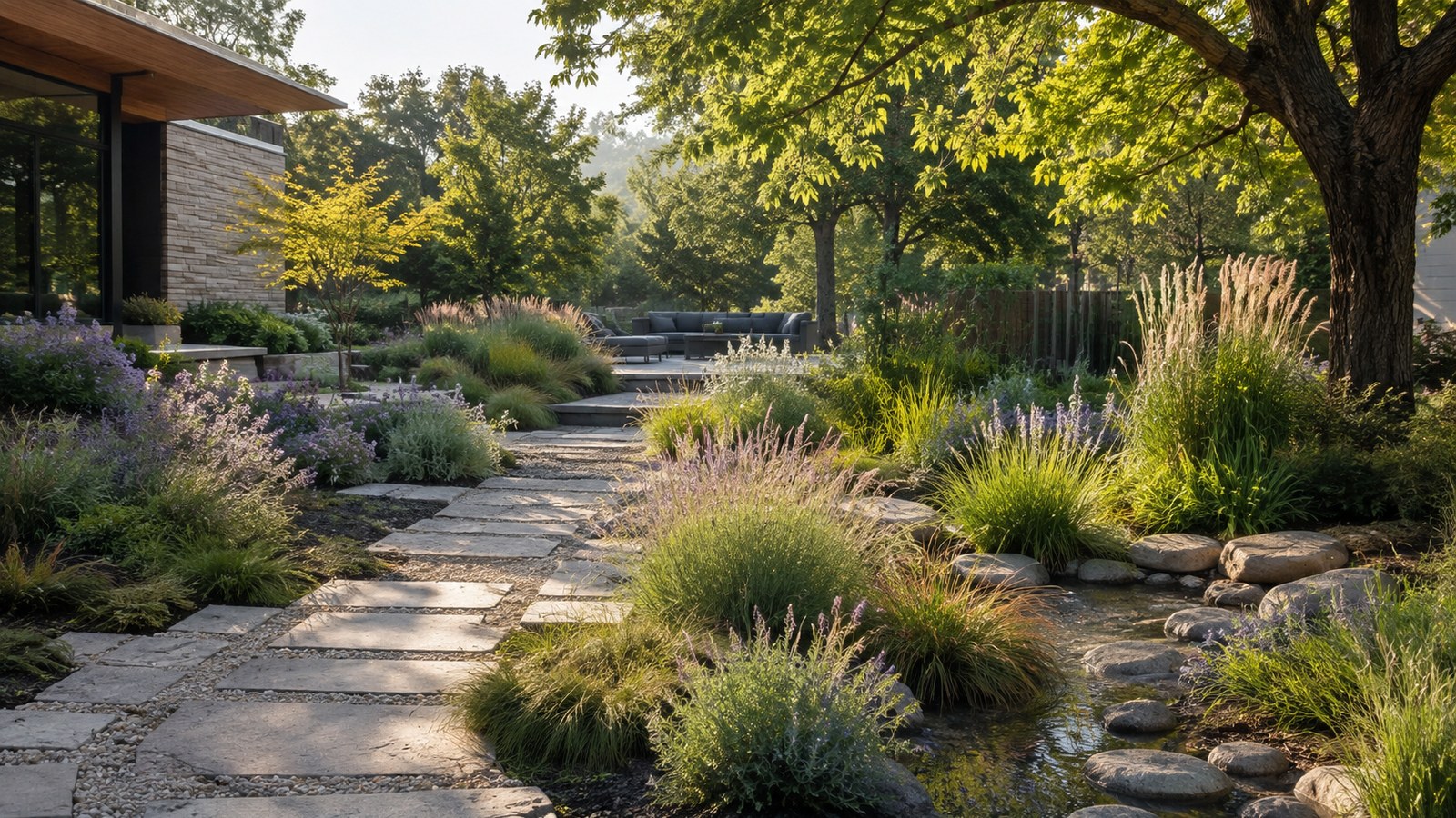 Sustainable landscape architecture: designing outdoor spaces that support the planet in a realistic home setting